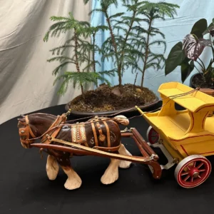 beer delivery wagon with 1 horse by j.l. black of belleville