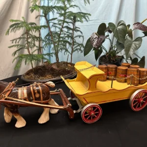 beer delivery wagon with 1 horse by j.l. black of belleville