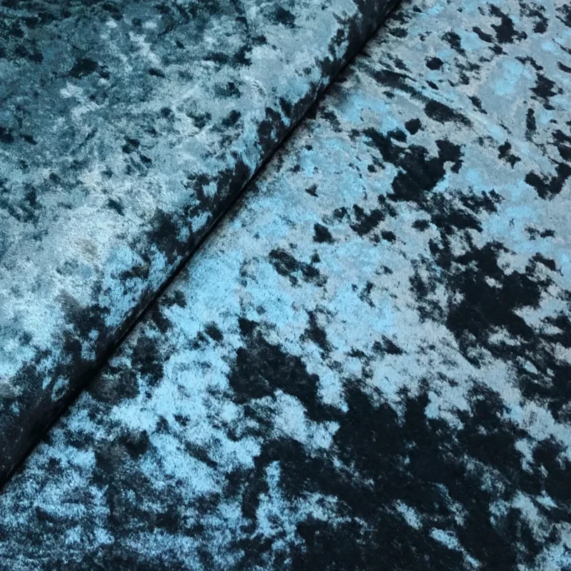 rare vintage 12 yrd 40” w perforated teal velvet high end fashion jb martin