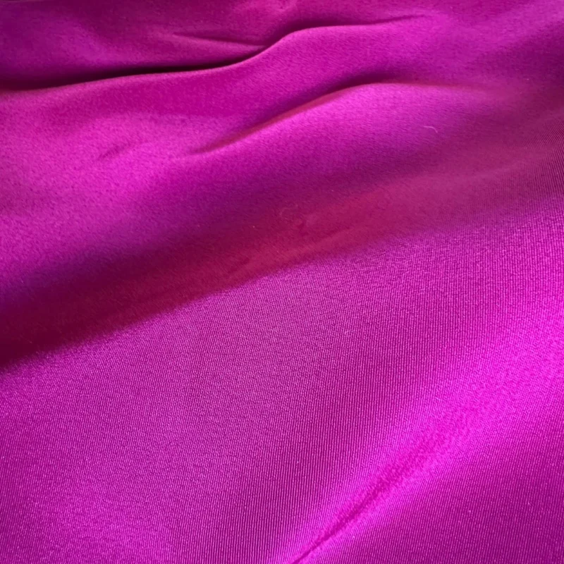 wine /rose /raspberry silk blend twill fabric rich color, medium weight 10 yrds