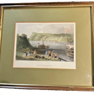 Home antique 1838 w.h. bartlett & chas richardson "brock's monument american side"